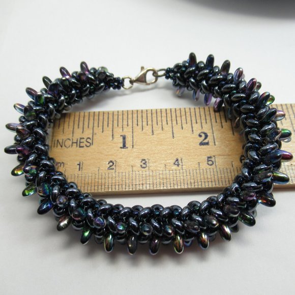 Hand woven Spiky bracelet - Picture 7 of 10